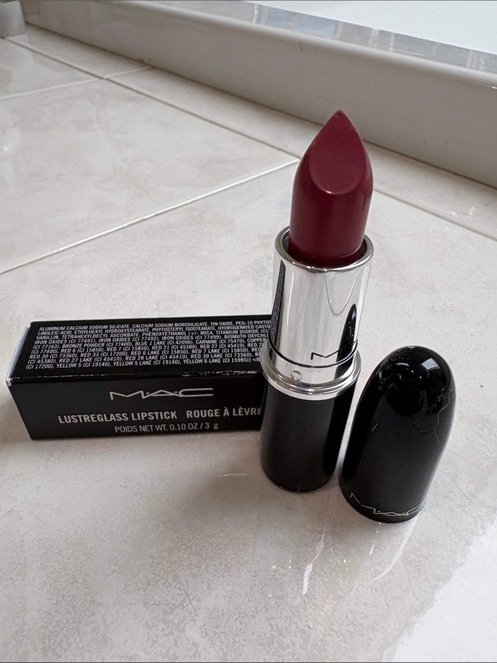 MAC Cosmetics Lustreglass Lipstick - “Beam There, Done That” Discontinued Shade
